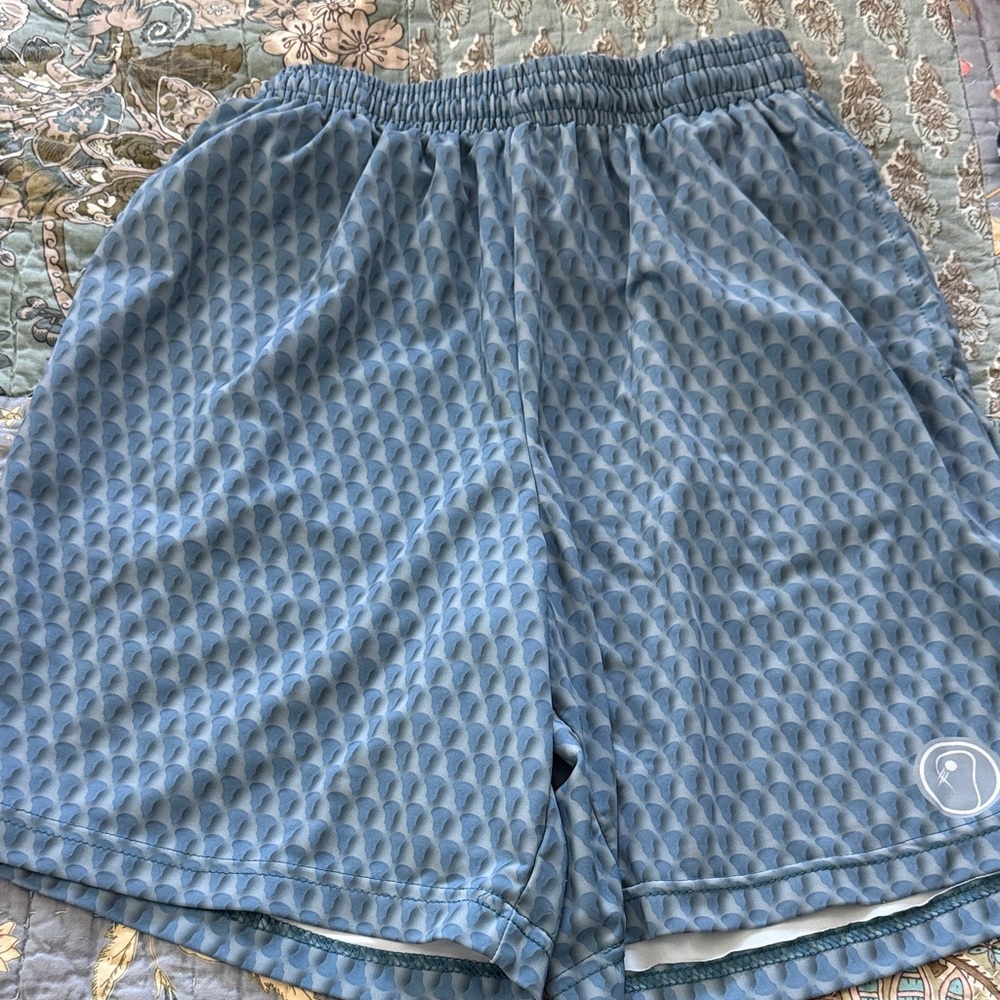 Boys LaxSoHard size XL lacrosse Light Blue Athletic Shorts